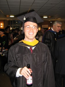 Justin, FUS Graduation, May 2008. We were beyond 