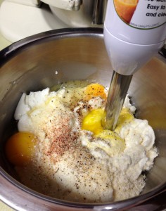 Blender sticks are great for kitchen tasks like this one.