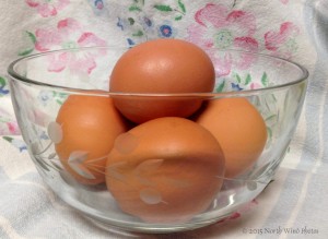Farm fresh eggs.